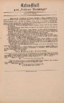 Kostener Kreisblatt: amtliches Veröffentlichungsblatt für den Kreis Kosten 1899.07.20 Extra Blatt