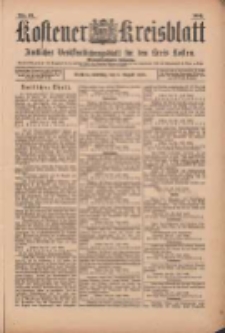 Kostener Kreisblatt: amtliches Veröffentlichungsblatt für den Kreis Kosten 1899.08.01 Jg.34 Nr61