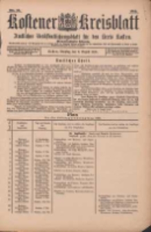 Kostener Kreisblatt: amtliches Ver&ouml;ffentlichungsblatt f&uuml;r den Kreis Kosten 1899.08.08 Jg.34 Nr63