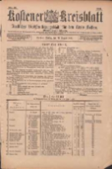 Kostener Kreisblatt: amtliches Veröffentlichungsblatt für den Kreis Kosten 1899.08.11 Jg.34 Nr64