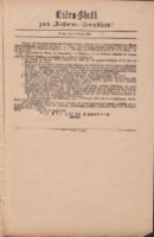 Kostener Kreisblatt: amtliches Ver&ouml;ffentlichungsblatt f&uuml;r den Kreis Kosten 1899.08.16 Extra Blatt