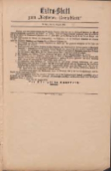 Kostener Kreisblatt: amtliches Veröffentlichungsblatt für den Kreis Kosten 1899.08.16 Extra Blatt