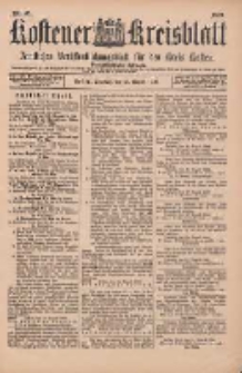 Kostener Kreisblatt: amtliches Veröffentlichungsblatt für den Kreis Kosten 1899.08.15 Jg.34 Nr65