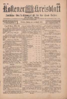 Kostener Kreisblatt: amtliches Ver&ouml;ffentlichungsblatt f&uuml;r den Kreis Kosten 1899.08.18 Jg.34 Nr66