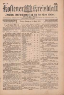 Kostener Kreisblatt: amtliches Veröffentlichungsblatt für den Kreis Kosten 1899.08.18 Jg.34 Nr66