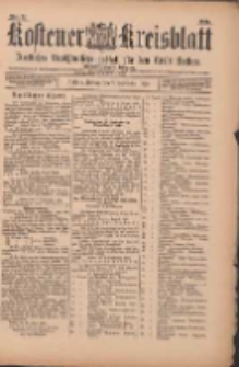 Kostener Kreisblatt: amtliches Ver&ouml;ffentlichungsblatt f&uuml;r den Kreis Kosten 1899.09.07 Jg.34 Nr72