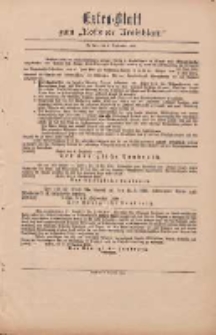 Kostener Kreisblatt: amtliches Ver&ouml;ffentlichungsblatt f&uuml;r den Kreis Kosten 1899.09.09 Extra Blatt