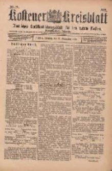 Kostener Kreisblatt: amtliches Ver&ouml;ffentlichungsblatt f&uuml;r den Kreis Kosten 1899.09.12 Jg.34 Nr73