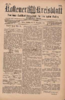 Kostener Kreisblatt: amtliches Veröffentlichungsblatt für den Kreis Kosten 1899.09.12 Jg.34 Nr73