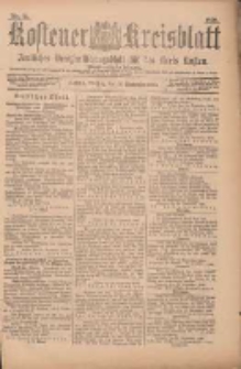 Kostener Kreisblatt: amtliches Ver&ouml;ffentlichungsblatt f&uuml;r den Kreis Kosten 1899.09.19 Jg.34 Nr75