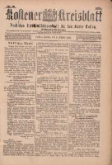 Kostener Kreisblatt: amtliches Ver&ouml;ffentlichungsblatt f&uuml;r den Kreis Kosten 1899.10.06 Jg.34 Nr80