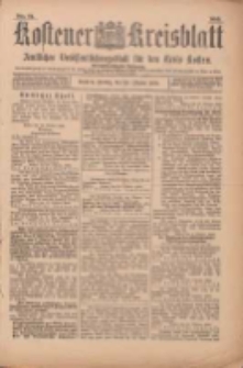 Kostener Kreisblatt: amtliches Ver&ouml;ffentlichungsblatt f&uuml;r den Kreis Kosten 1899.10.20 Jg.34 Nr84