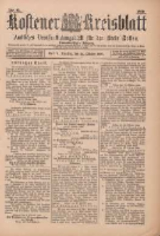 Kostener Kreisblatt: amtliches Ver&ouml;ffentlichungsblatt f&uuml;r den Kreis Kosten 1899.10.24 Jg.34 Nr85