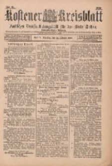 Kostener Kreisblatt: amtliches Veröffentlichungsblatt für den Kreis Kosten 1899.10.24 Jg.34 Nr85