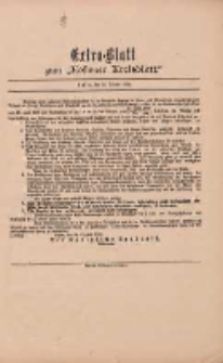 Kostener Kreisblatt: amtliches Veröffentlichungsblatt für den Kreis Kosten 1899.10.28 Extra Blatt