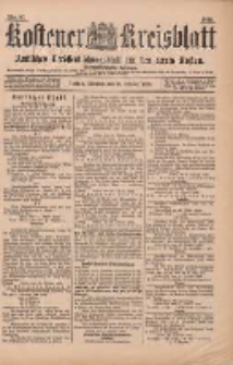 Kostener Kreisblatt: amtliches Veröffentlichungsblatt für den Kreis Kosten 1899.10.31 Jg.34 Nr87