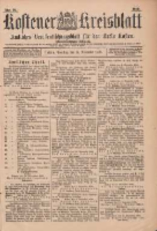 Kostener Kreisblatt: amtliches Veröffentlichungsblatt für den Kreis Kosten 1899.11.14 Jg.34 Nr91