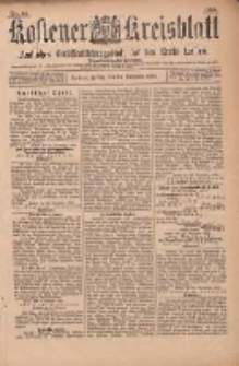 Kostener Kreisblatt: amtliches Veröffentlichungsblatt für den Kreis Kosten 1899.11.24 Jg.34 Nr94