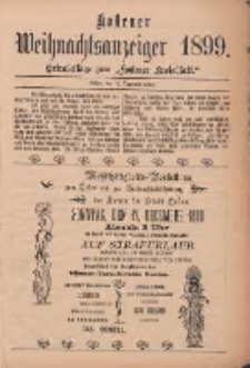 Kostener Kreisblatt: amtliches Ver&ouml;ffentlichungsblatt f&uuml;r den Kreis Kosten 1899.12.12 Extra Blatt