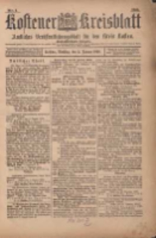 Kostener Kreisblatt: amtliches Ver&ouml;ffentlichungsblatt f&uuml;r den Kreis Kosten 1900.01.02 Jg.35 Nr1
