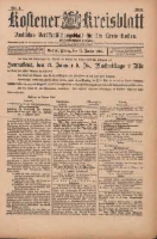 Kostener Kreisblatt: amtliches Ver&ouml;ffentlichungsblatt f&uuml;r den Kreis Kosten 1900.01.12 Jg.35 Nr4