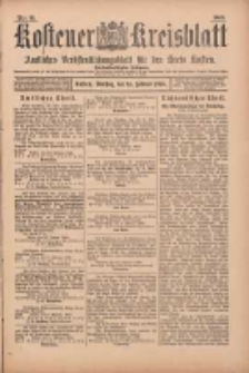 Kostener Kreisblatt: amtliches Ver&ouml;ffentlichungsblatt f&uuml;r den Kreis Kosten 1900.02.13 Jg.35 Nr13
