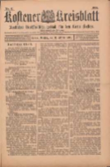 Kostener Kreisblatt: amtliches Ver&ouml;ffentlichungsblatt f&uuml;r den Kreis Kosten 1900.02.27 Jg.35 Nr17