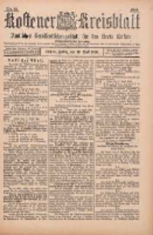 Kostener Kreisblatt: amtliches Ver&ouml;ffentlichungsblatt f&uuml;r den Kreis Kosten 1900.04.20 Jg.35 Nr32