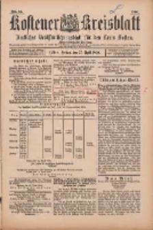 Kostener Kreisblatt: amtliches Ver&ouml;ffentlichungsblatt f&uuml;r den Kreis Kosten 1900.04.27 Jg.35 Nr34
