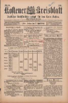 Kostener Kreisblatt: amtliches Veröffentlichungsblatt für den Kreis Kosten 1900.04.27 Jg.35 Nr34