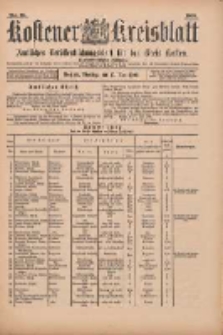Kostener Kreisblatt: amtliches Ver&ouml;ffentlichungsblatt f&uuml;r den Kreis Kosten 1900.05.15 Jg.35 Nr39