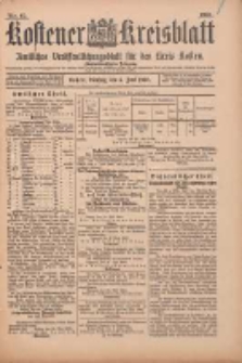Kostener Kreisblatt: amtliches Veröffentlichungsblatt für den Kreis Kosten 1900.06.05 Jg.35 Nr45