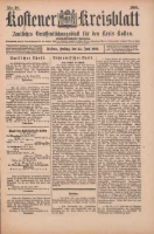 Kostener Kreisblatt: amtliches Ver&ouml;ffentlichungsblatt f&uuml;r den Kreis Kosten 1900.06.22 Jg.35 Nr50