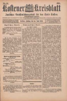 Kostener Kreisblatt: amtliches Veröffentlichungsblatt für den Kreis Kosten 1900.06.22 Jg.35 Nr50