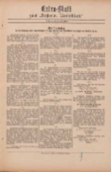 Kostener Kreisblatt: amtliches Ver&ouml;ffentlichungsblatt f&uuml;r den Kreis Kosten 1900.07.30 Extra Blatt