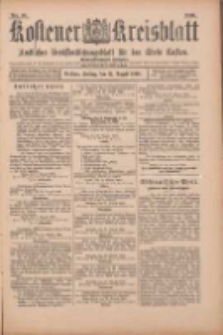 Kostener Kreisblatt: amtliches Ver&ouml;ffentlichungsblatt f&uuml;r den Kreis Kosten 1900.08.31 Jg.35 Nr70