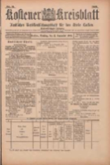 Kostener Kreisblatt: amtliches Ver&ouml;ffentlichungsblatt f&uuml;r den Kreis Kosten 1900.09.11 Jg.35 Nr73