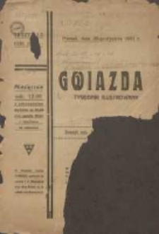 Gwiazda: tygodnik narodowy ilustrowany 1921.01.30 R.20 Nr1-5