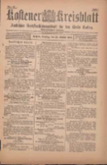 Kostener Kreisblatt: amtliches Ver&ouml;ffentlichungsblatt f&uuml;r den Kreis Kosten 1900.10.23 Jg.35 Nr85