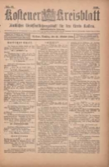 Kostener Kreisblatt: amtliches Ver&ouml;ffentlichungsblatt f&uuml;r den Kreis Kosten 1900.10.30 Jg.35 Nr87