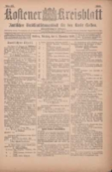 Kostener Kreisblatt: amtliches Ver&ouml;ffentlichungsblatt f&uuml;r den Kreis Kosten 1900.11.06 Jg.35 Nr89