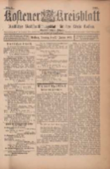 Kostener Kreisblatt: amtliches Ver&ouml;ffentlichungsblatt f&uuml;r den Kreis Kosten 1901.01.22 Jg.36 Nr7