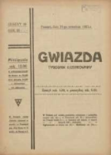 Gwiazda: tygodnik narodowy ilustrowany 1921.09.18 R.20 Nr38