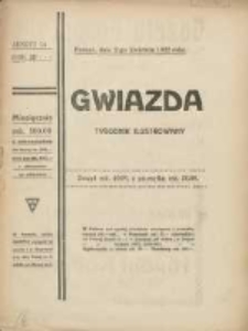 Gwiazda: tygodnik narodowy ilustrowany 1922.04.02 R.21 Nr14