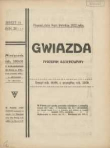 Gwiazda: tygodnik narodowy ilustrowany 1922.04.09 R.21 Nr15