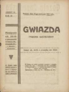 Gwiazda: tygodnik narodowy ilustrowany 1922.04.30 R.21 Nr18