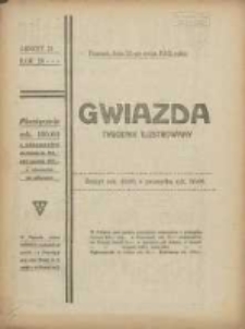 Gwiazda: tygodnik narodowy ilustrowany 1922.05.21 R.21 Nr21