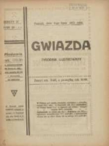 Gwiazda: tygodnik narodowy ilustrowany 1922.07.02 R.21 Nr27