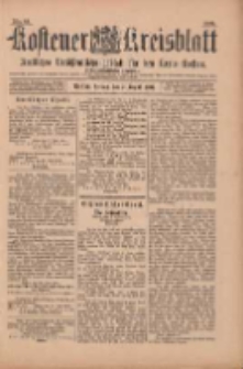 Kostener Kreisblatt: amtliches Ver&ouml;ffentlichungsblatt f&uuml;r den Kreis Kosten 1901.08.02 Jg.36 Nr62
