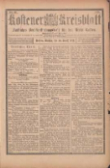 Kostener Kreisblatt: amtliches Ver&ouml;ffentlichungsblatt f&uuml;r den Kreis Kosten 1901.08.20 Jg.36 Nr67